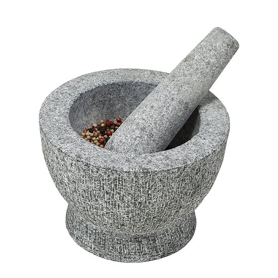 Mörtel mit Stößel, 18 cm, Granit - Kesper