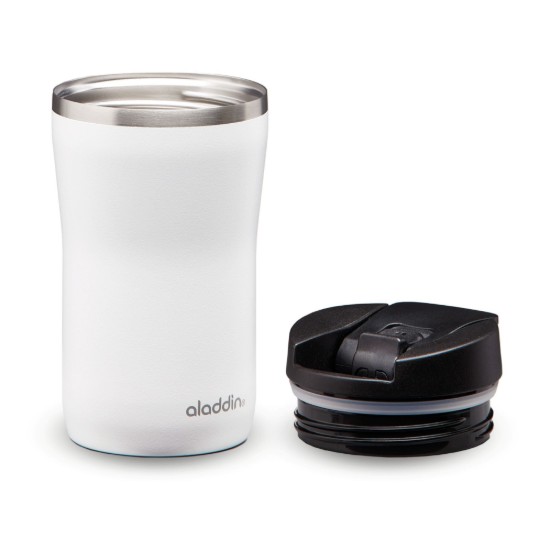 Stainless steel Cafe Thermavac thermo-insulating mug, 250 ml, Snowflake White - Aladdin 