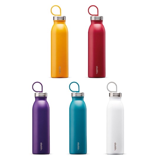 "Chilled Thermavac" stainless steel bottle 550 ml, Cherry Red - Aladdin