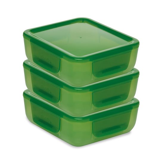 Recipiente plástico para alimentos 700 ml, Verde - Aladdin