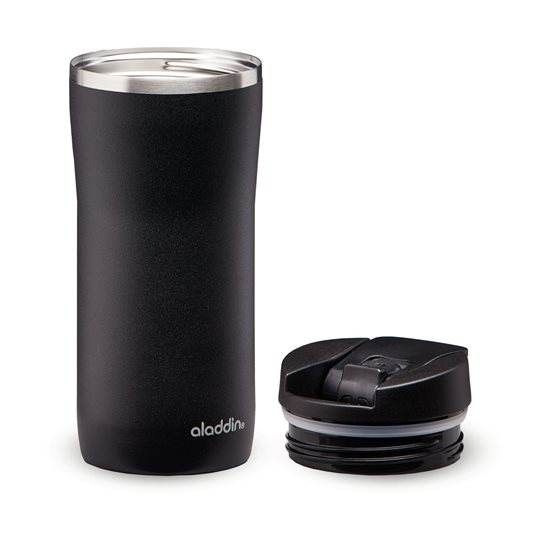 Stainless steel Mocca Thermavac thermo-insulating mug, 350 ml, Lava Black - Aladdin 