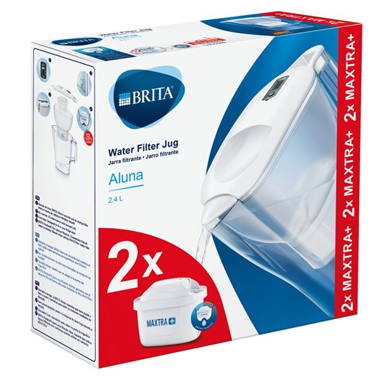 BRITA Aluna 2,4 L filtreli sürahi + 2 Maxtra+ filtre