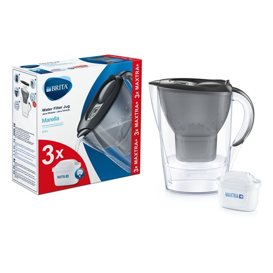 „Starter Pack“, kurį sudaro BRITA Marella, 2,4 l + 3 Maxtra+ filtrai