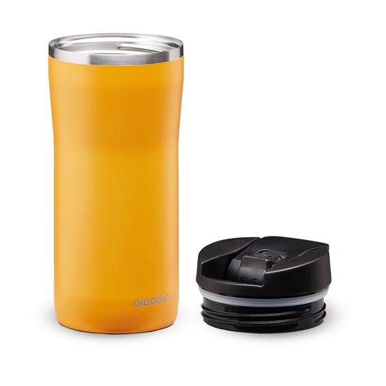 Stainless steel Mocca Thermavac thermo-insulating mug, 350 ml, Sun Yellow - Aladdin 