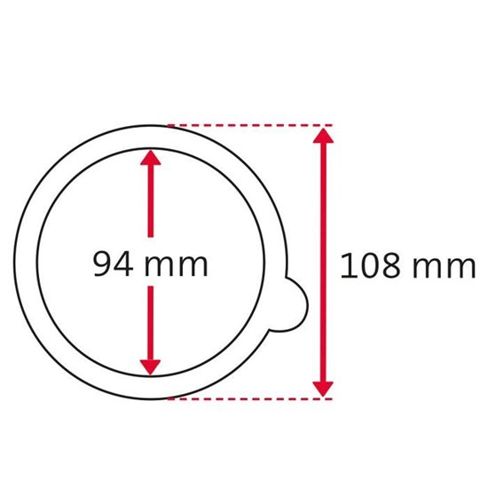 6 tarpiklių rinkinys stiklainiam, 108 mm - Westmark