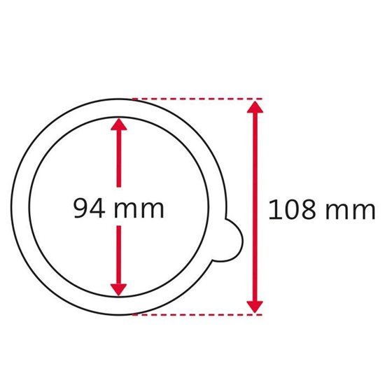 Sada 6 tesnení pre nádobu, 108 mm - Westmark