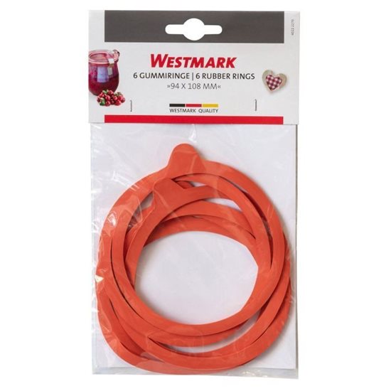 Set van 6 pakkingen voor pot, 108 mm - Westmark