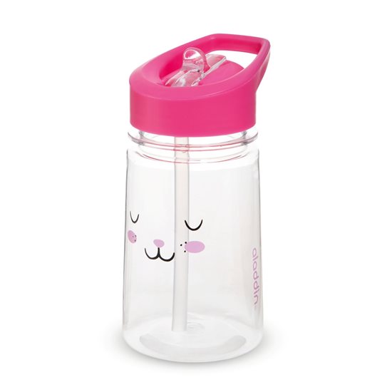 Bidon "Zoo Flip & Sip" 430 ml, plastik, wzór królika - Aladdin