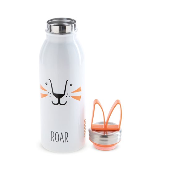 "Zoo" vandflaske 430 ml, rustfrit stål, tiger mønster - Aladdin