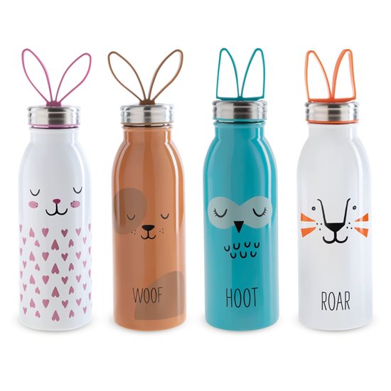 "Zoo" water bottle 430 ml, stainless steel, tiger pattern - Aladdin