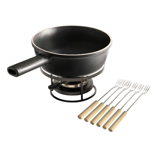 "Delight" fondue set, 22 cm/2,1 L, Slate - Emile Henry