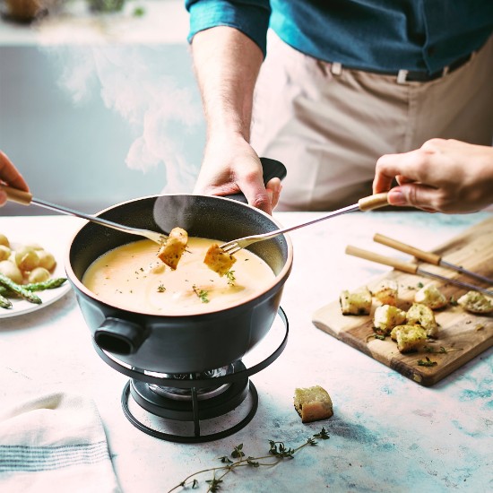 "Delight" fondue sæt, 22 cm/2.1 L, Slate - Emile Henry