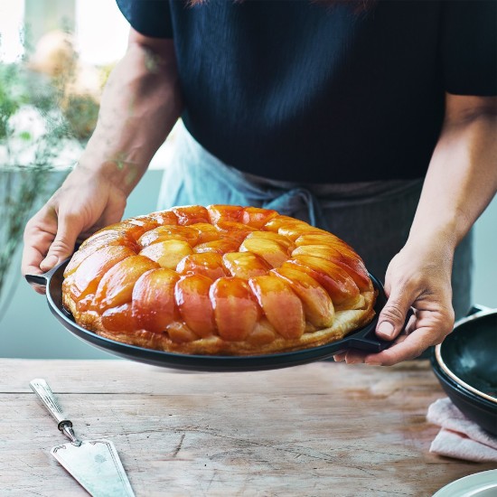 Set for Tarte Tatin, 32.5 cm/2.65 l, "Delight", Slate - Emile Henry
