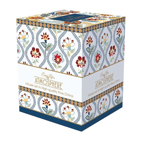 350 ml "Paisley Abundance" csésze tetővel és infúzióval, porcelán - Nuova R2S