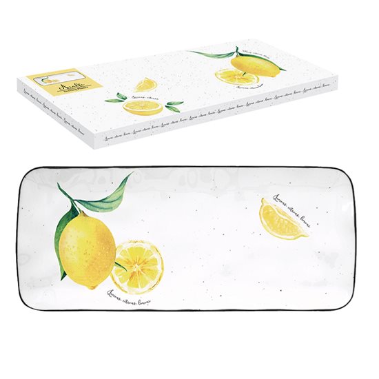 "Amalfi" rectangular platter, 36 x 15.5 cm, porcelain - Nuova R2S