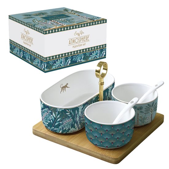 6-piece appetizer serving set, "Atmosphere Jungle" - Nuova R2S