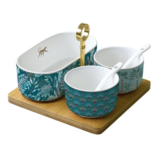 6-piece appetizer serving set, "Atmosphere Jungle" - Nuova R2S