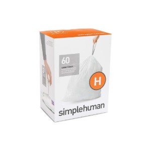 Çöp torbaları kodu H, 30-35 L / 60 adet, plastik - "simplehuman" marka