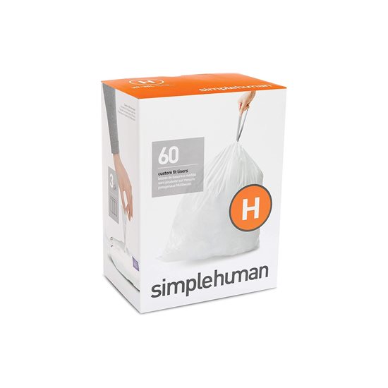 Мешки для мусора код H, 30-35 л / 60 шт., пластиковые - бренд "simplehuman"
