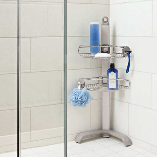 Caddie-stativ til badeværelsestilbehør, anodiseret aluminium - simplehuman