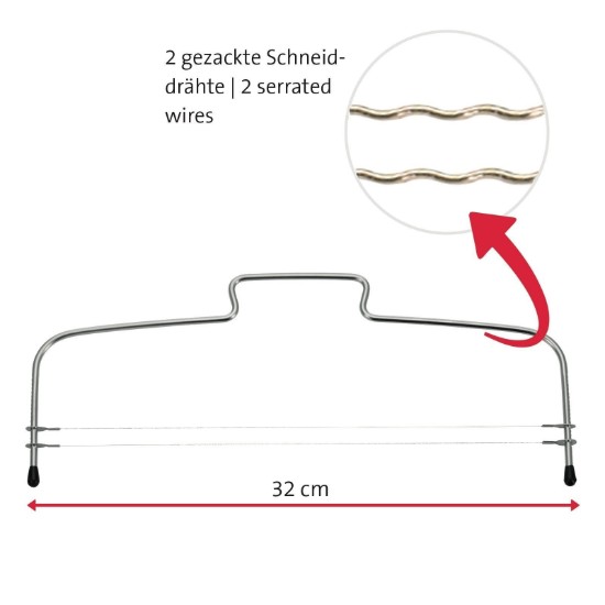 Dubultais griezējs kūkai, 32 cm - Westmark