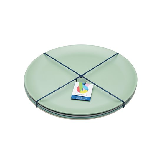 Set of 4 melamine plates, 28 cm - by Kitchen Craft