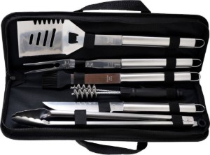 8-delige barbecueset, roestvrij staal - Zokura