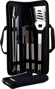 8-delige barbecueset, roestvrij staal - Zokura
