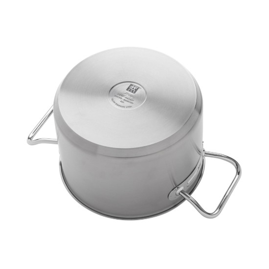 Stockpot with lid, 24 cm, 6 l, stainless steel, "Twin Classic" - Zwilling