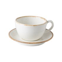 Alumilite Seasons teacup with saucer, 320 ml, Beige - Porland