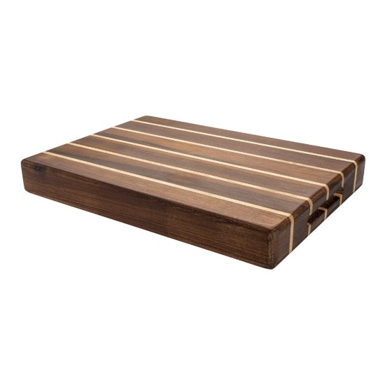 Tabla de cortar rectangular, madera de acacia y caucho, 40 × 30 cm, "Rockingham Forest" - Grunwerg