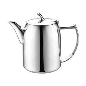 "Chatsworth" lidded teapot, stainless steel, 600 ml - Grunwerg