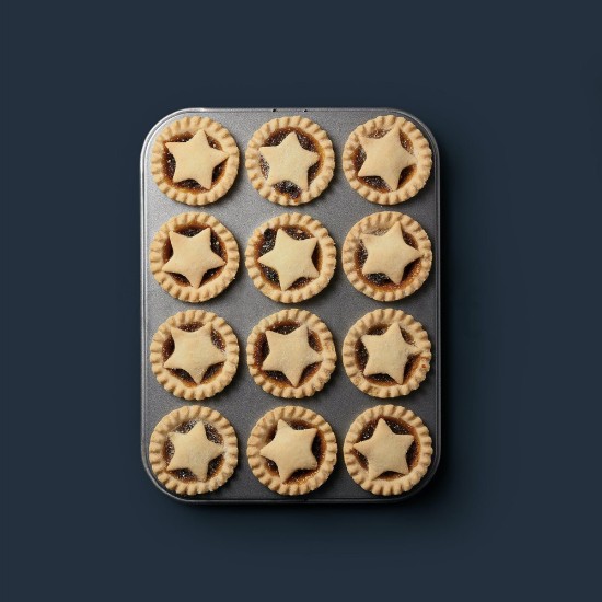 Tray for mini-tarts, 32 x 24 cm, steel - from the Kitchen Craft brand