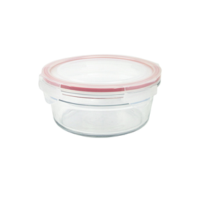 Food storage container, round, 850 ml, made from glass - Glasslock