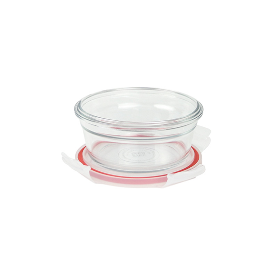 Récipient de conservation des aliments, rond, 450 ml, en verre - Glasslock