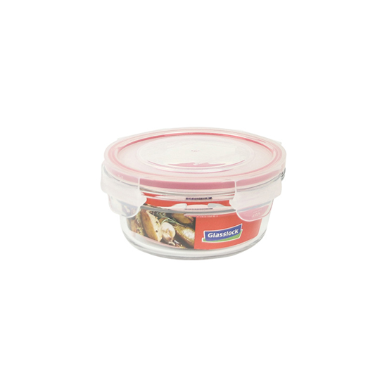 Recipiente de armazenamento de alimentos, redondo, 450 ml, feito de vidro - Glasslock