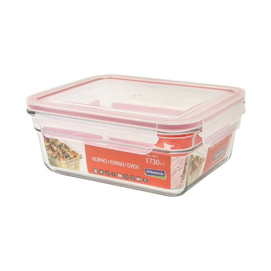 Food storage container, 1730 ml, made from glass - Glasslock