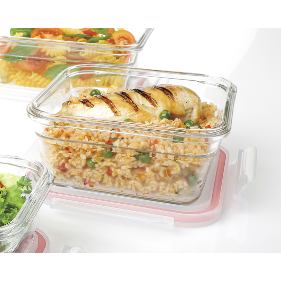 Food storage container, 1730 ml, made from glass - Glasslock