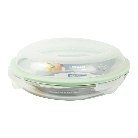 Round food storage container, 1750 ml, made from glass – Glasslock