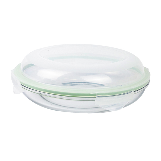 Round food storage container, 1750 ml, made from glass – Glasslock