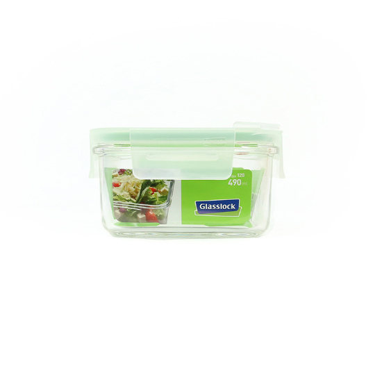 Food storage container, "Air Type" range, 490 ml, made from glass - Glasslock