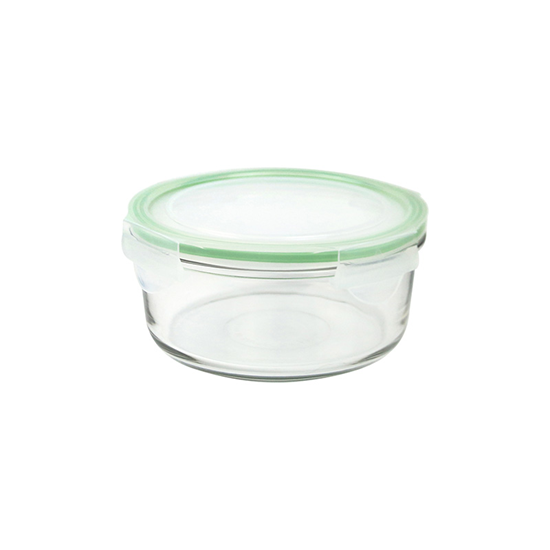 Food storage container, round, 920 ml, made from glass - Glasslock