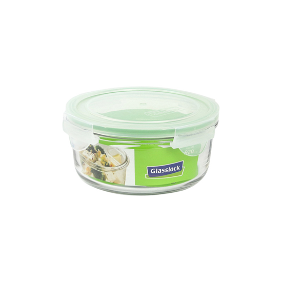 Food storage container, round, 920 ml, made from glass - Glasslock