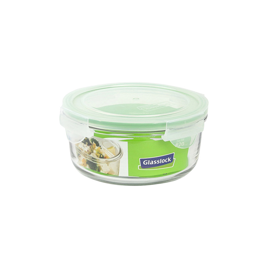 Récipient de conservation des aliments, rond, 920 ml, en verre - Glasslock