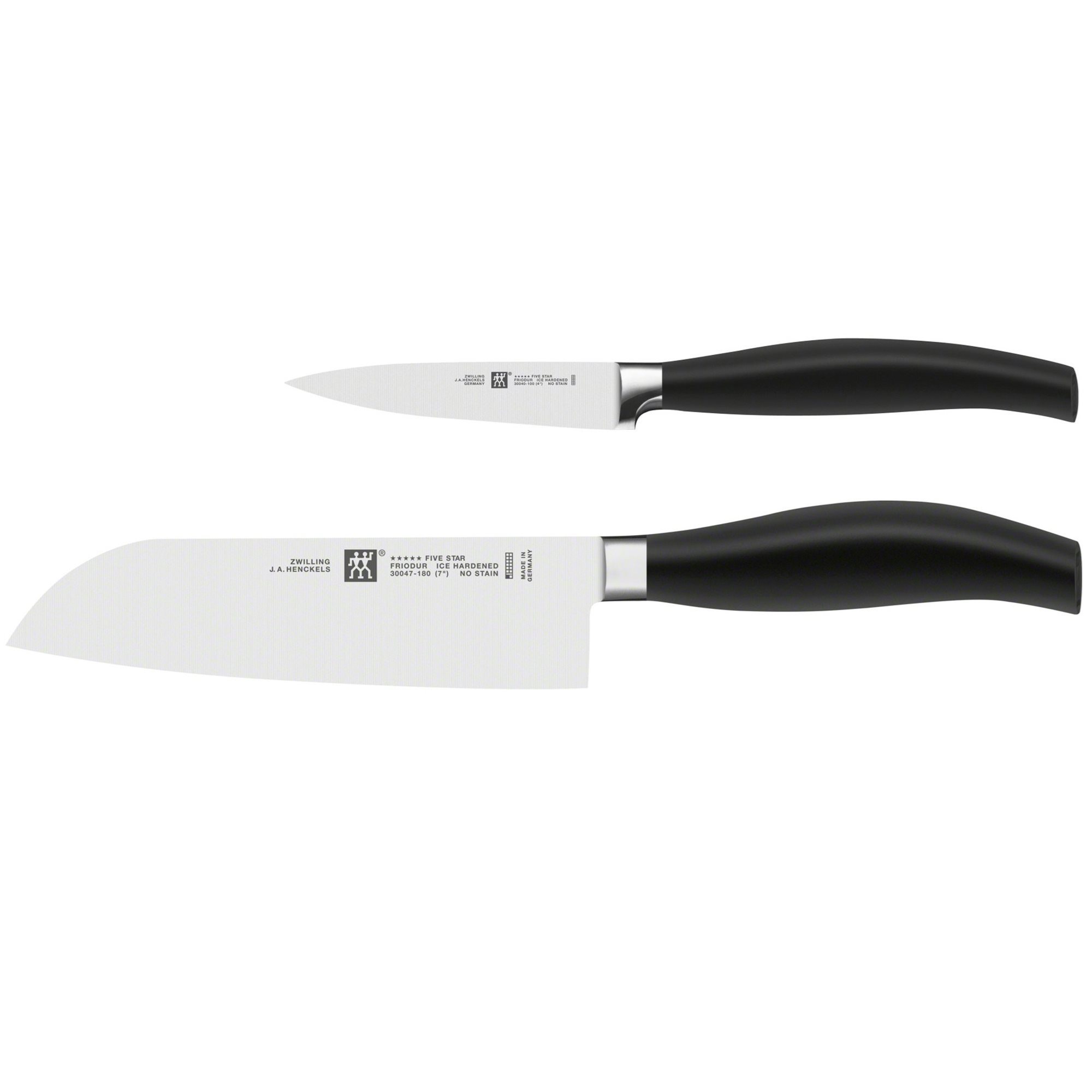 Coffret Zwilling couteau à légumes + couteau à éplucher lames Friodur
