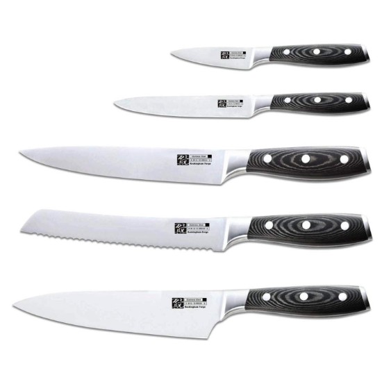 6-piece knife set, "Rockingham Forge", stainless steel - Grunwerg