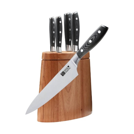 6-piece knife set, "Rockingham Forge", stainless steel - Grunwerg