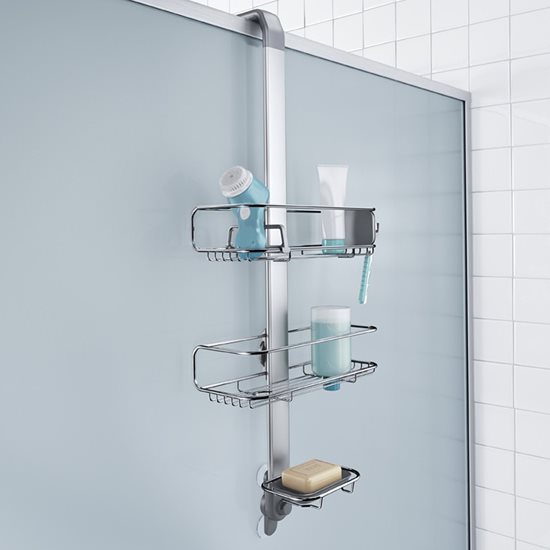 Justerbar hållare för duschkabin, anodiserad aluminium - simplehuman