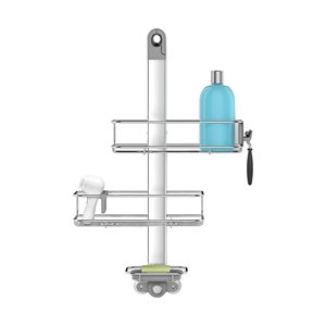 Adjustable holder for shower accessories, anodized aluminum - "simplehuman" brand