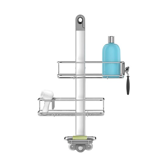 Регулируемый держатель для аксессуаров для душа, анодированный алюминий - бренд "simplehuman"